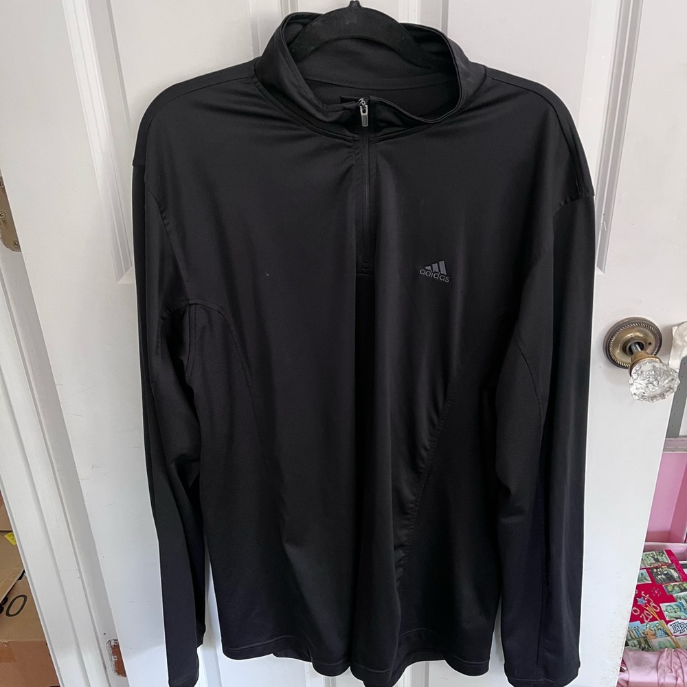 Mens Adidas 1/4 zip athletic wear XL